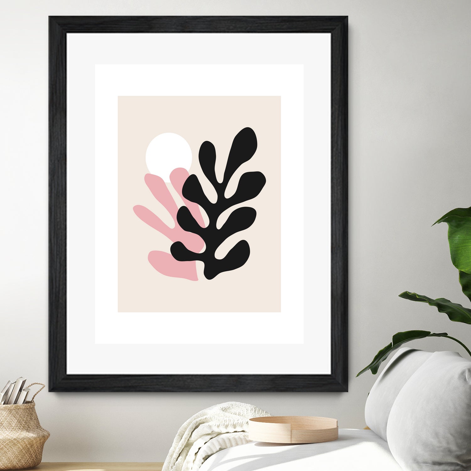 Pink Cut Outs III by M Studio on GIANT ART - beige scandinavian