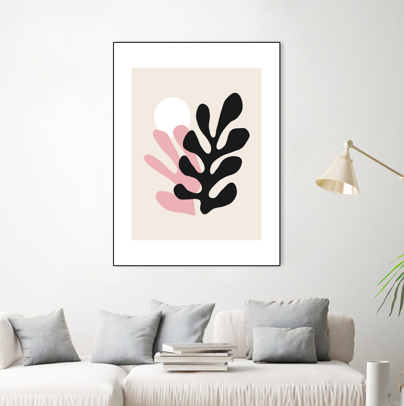 Pink Cut Outs III by Clicart Studio on GIANT ART