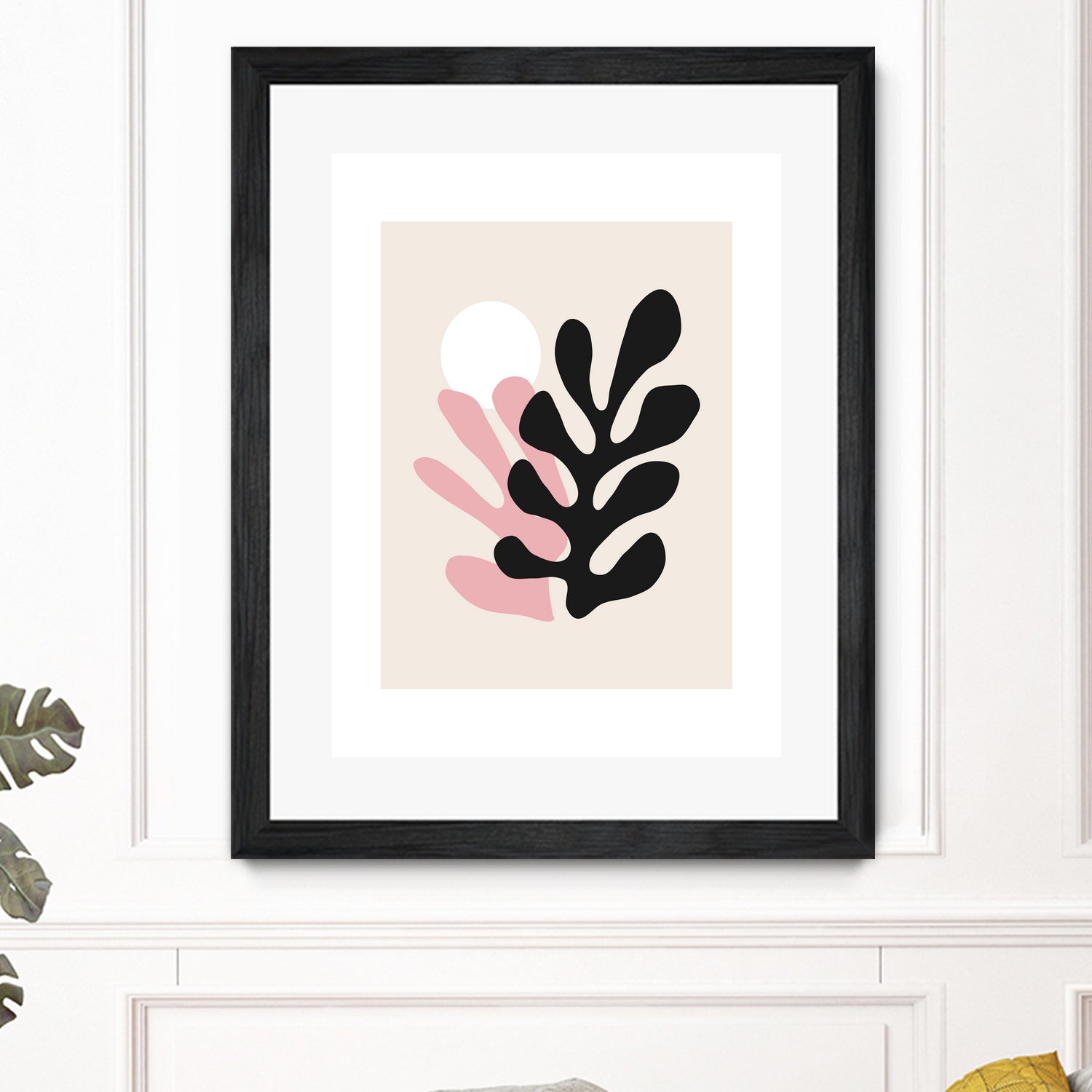 Pink Cut Outs III by M Studio on GIANT ART - beige scandinavian