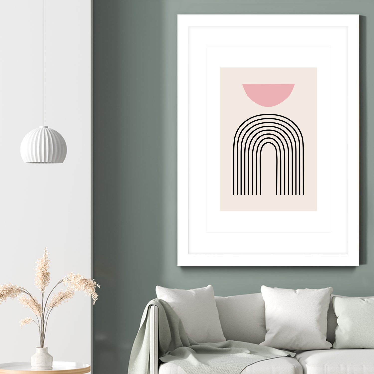 Pink Boho by M Studio on GIANT ART - beige scandinavian