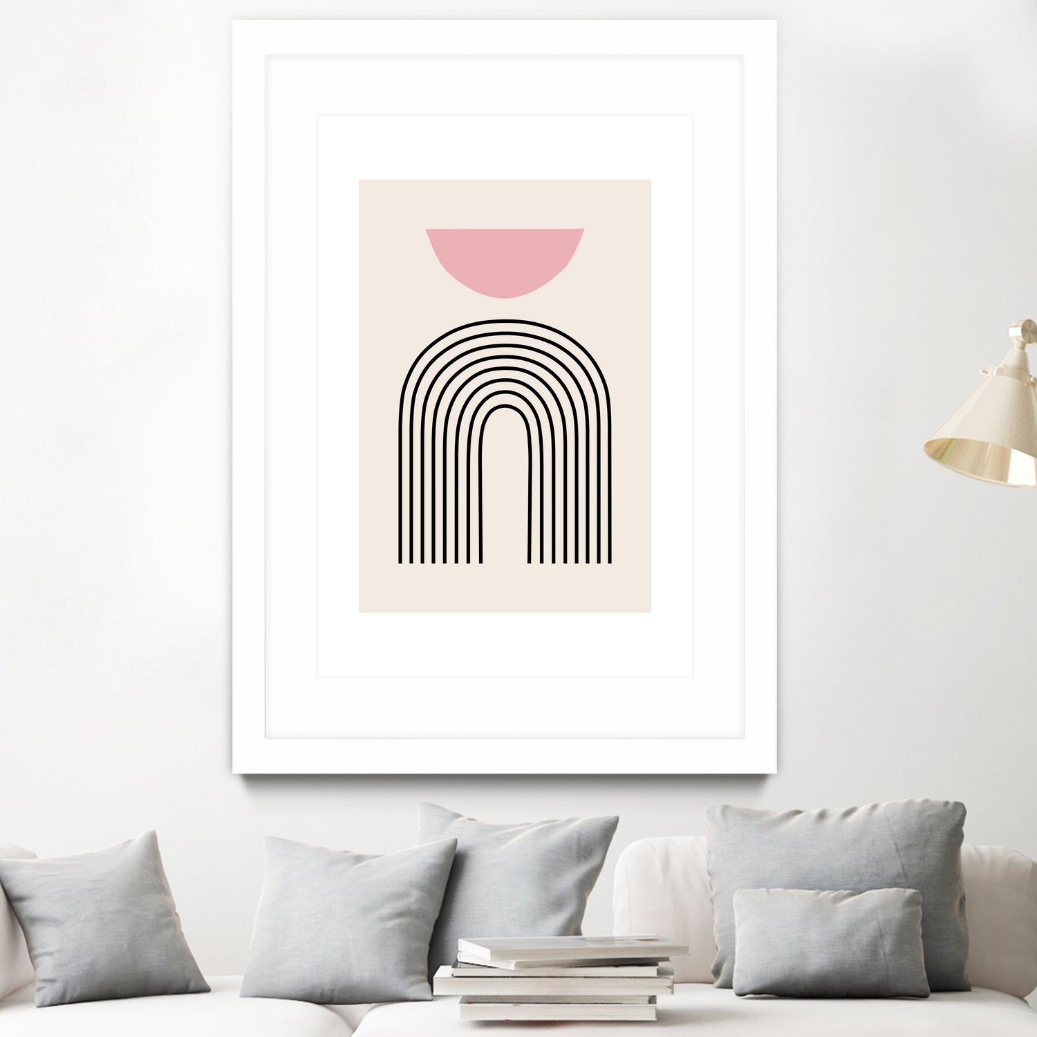 Pink Boho by M Studio on GIANT ART - beige scandinavian
