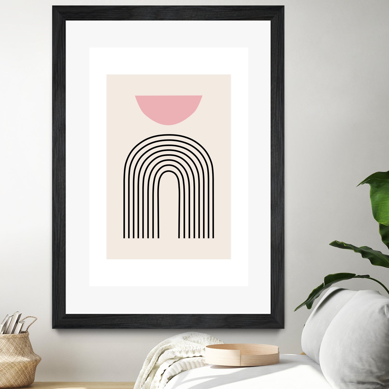 Pink Boho by M Studio on GIANT ART - beige scandinavian