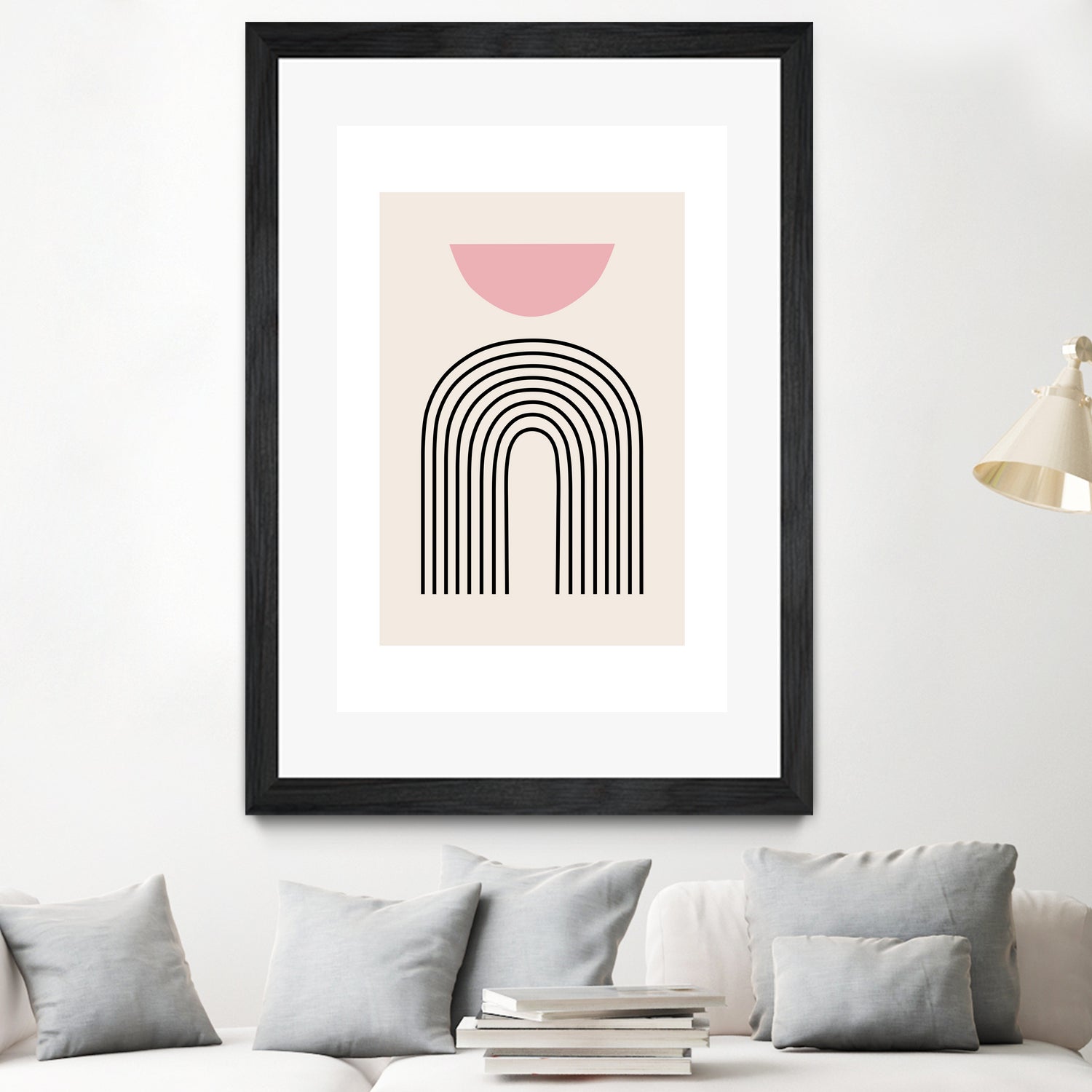 Pink Boho by M Studio on GIANT ART - beige scandinavian