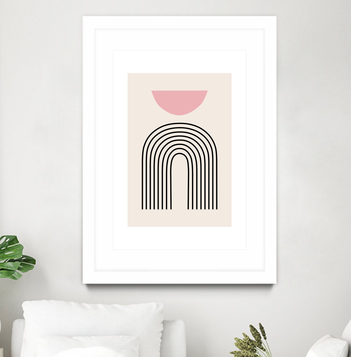Pink Boho by M Studio on GIANT ART - beige scandinavian