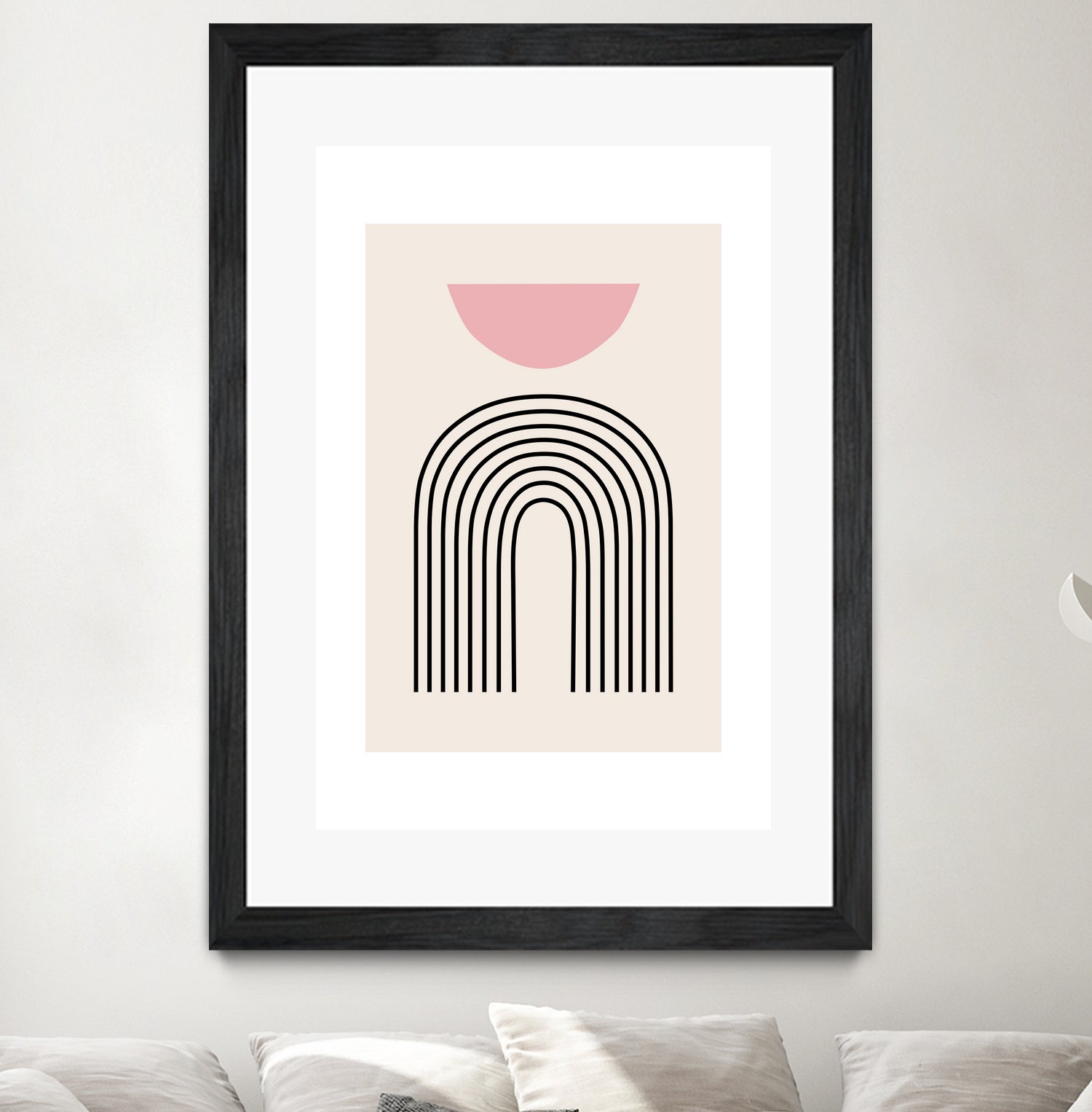 Pink Boho by M Studio on GIANT ART - beige scandinavian
