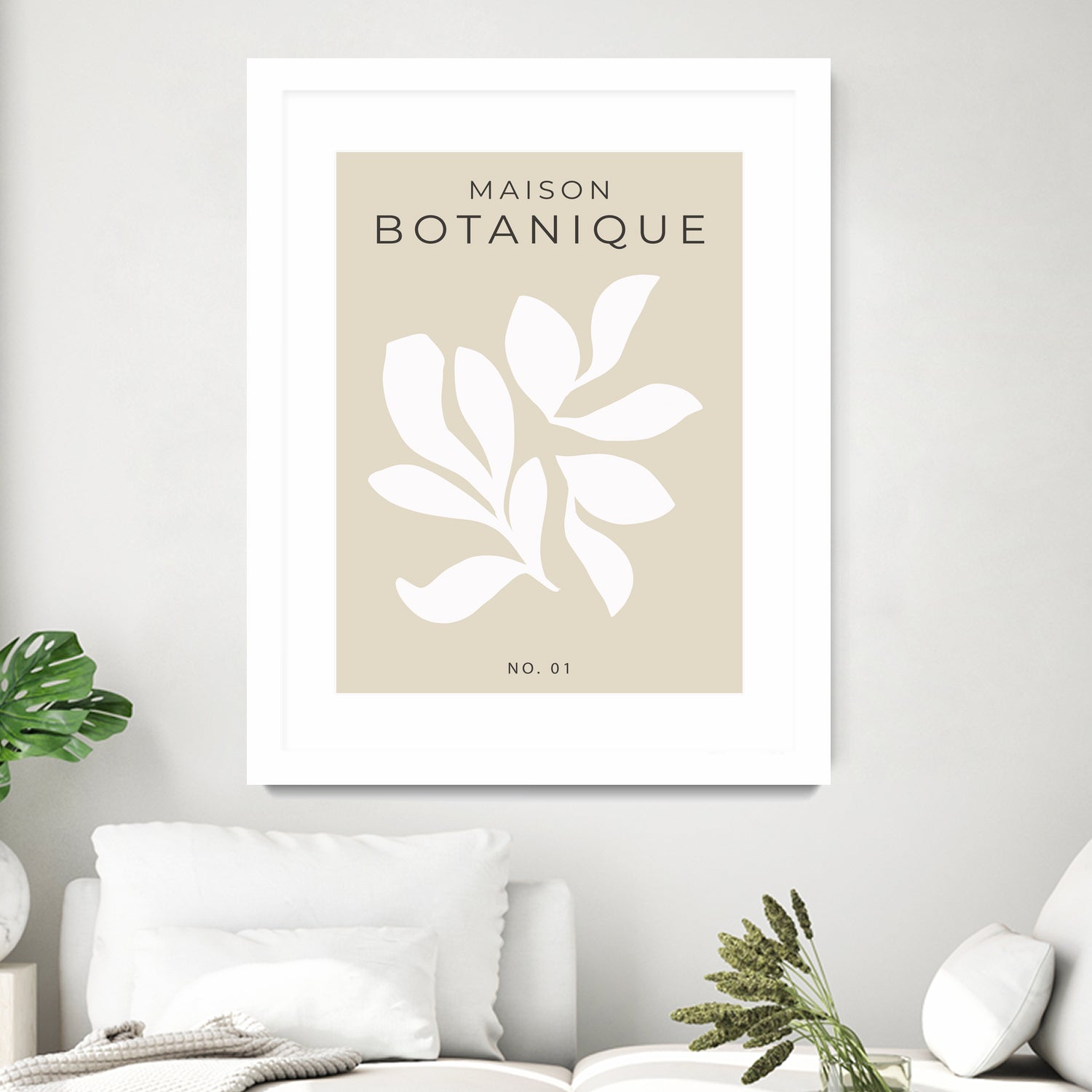 Maison Botanique No.1 by M Studio on GIANT ART - beige flowers