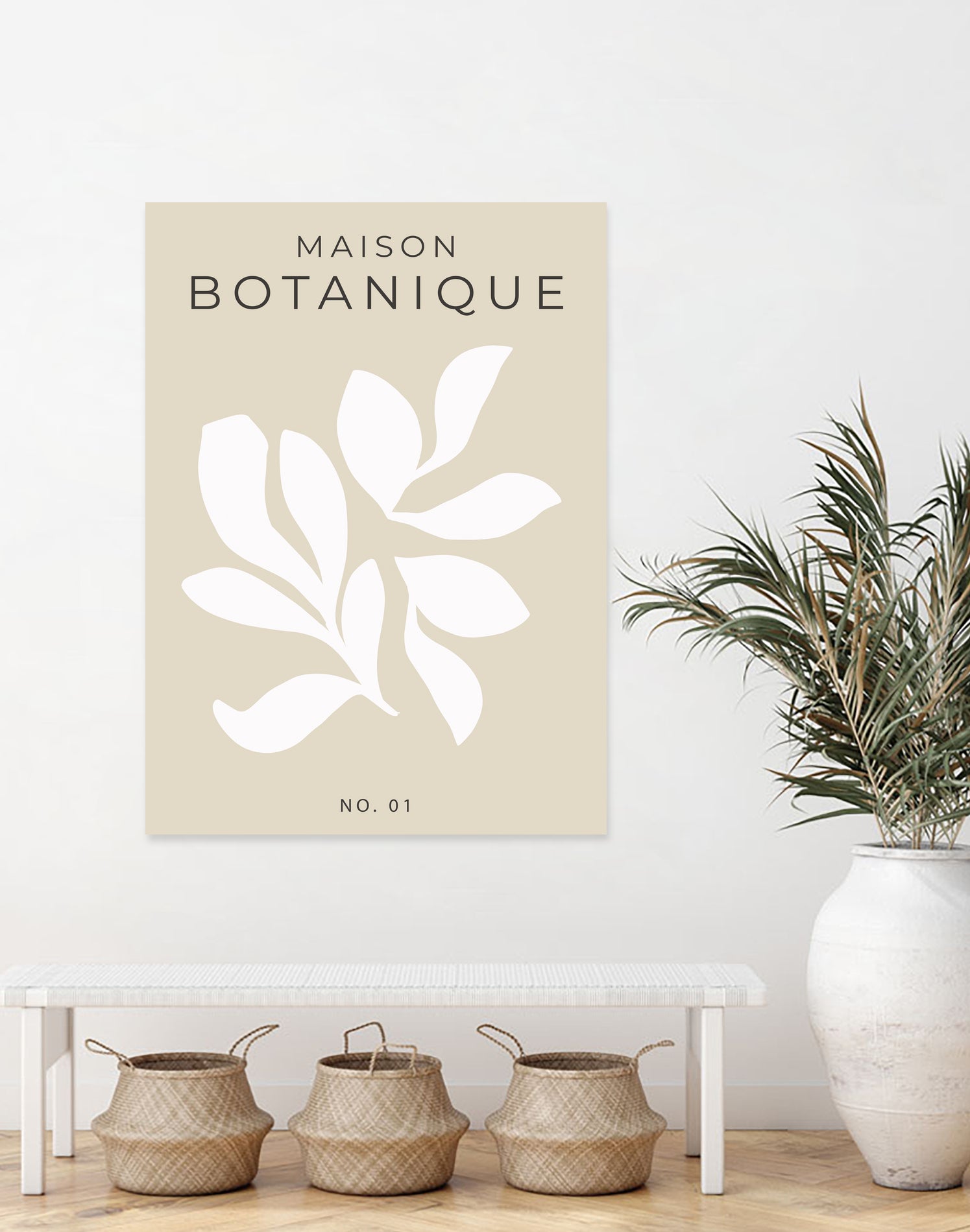 Maison Botanique No.1 by M Studio on GIANT ART - beige flowers