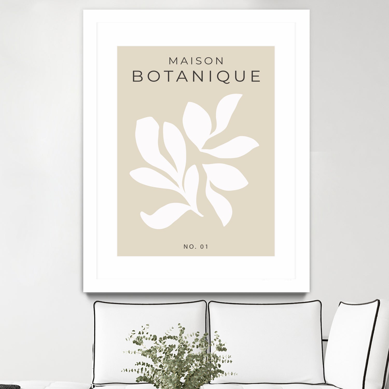 Maison Botanique No.1 by M Studio on GIANT ART - beige flowers