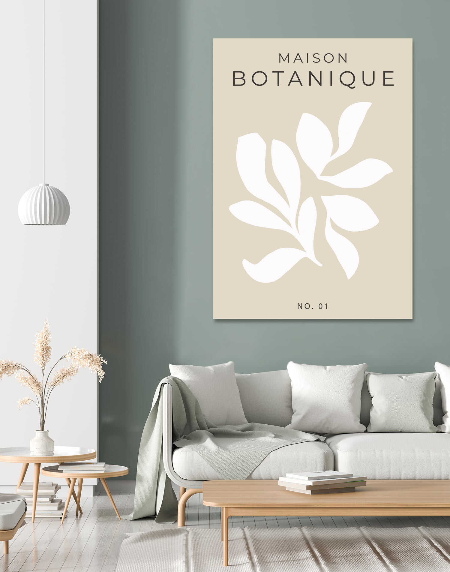 Maison Botanique No.1 by M Studio on GIANT ART - beige flowers