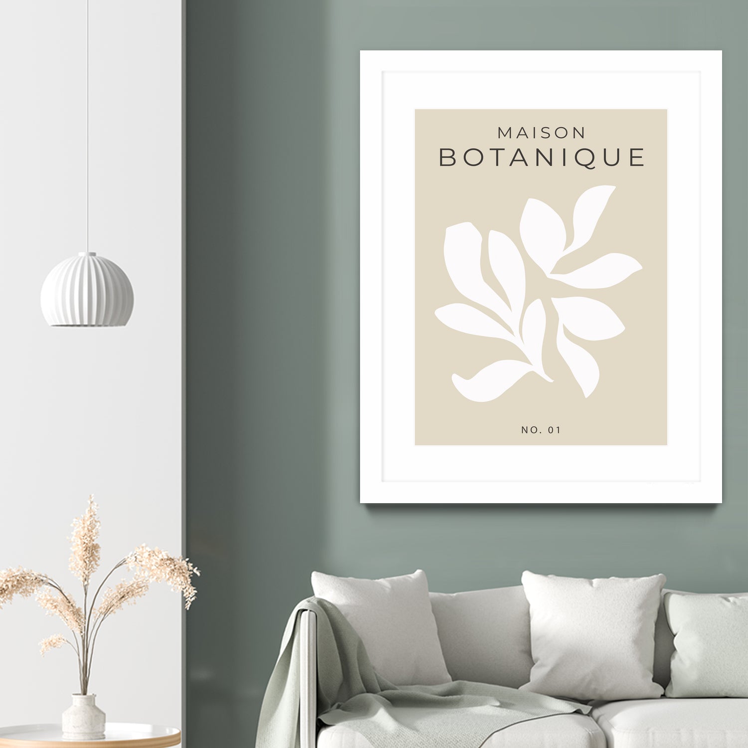 Maison Botanique No.1 by M Studio on GIANT ART - beige flowers