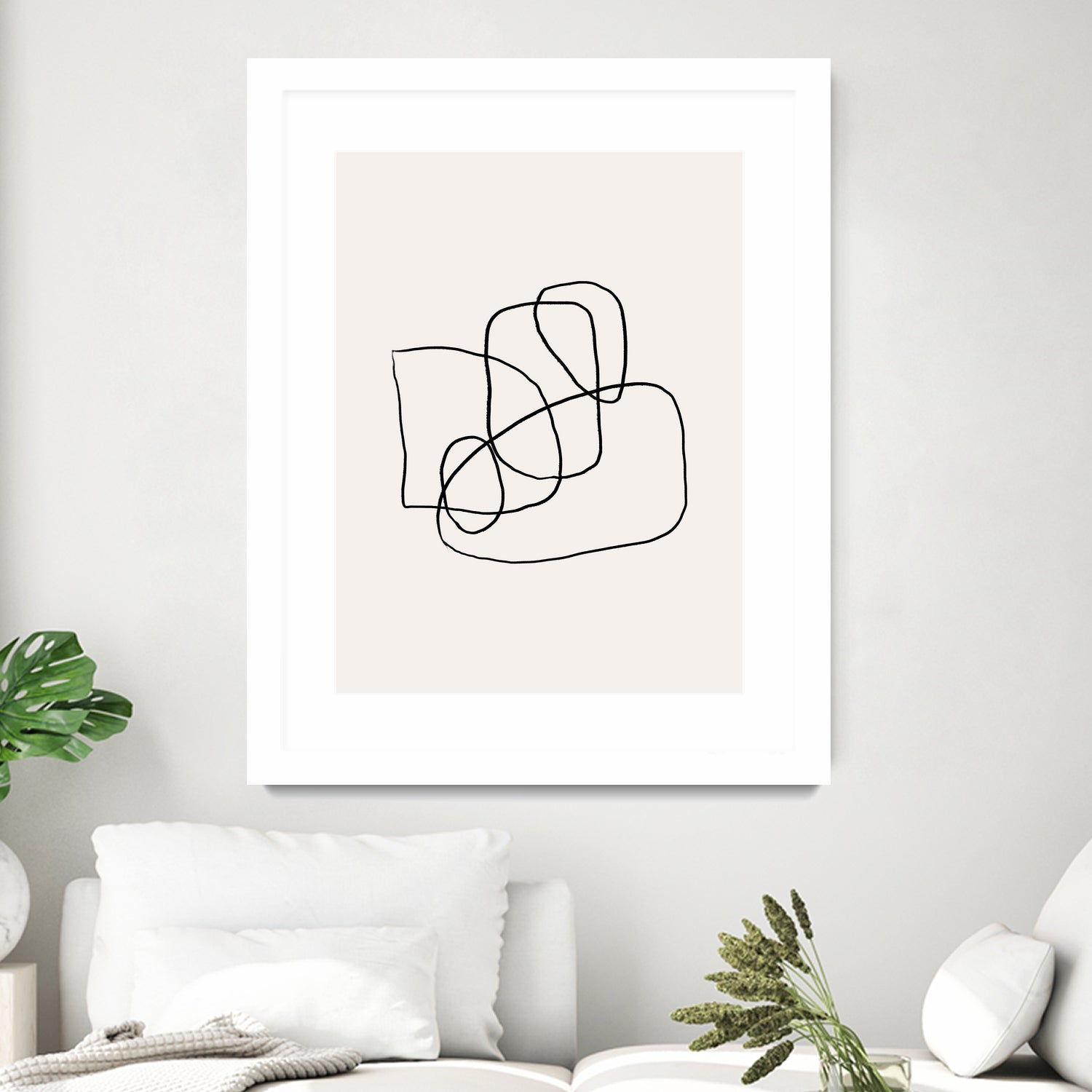 Simple lines by M Studio on GIANT ART - black linear