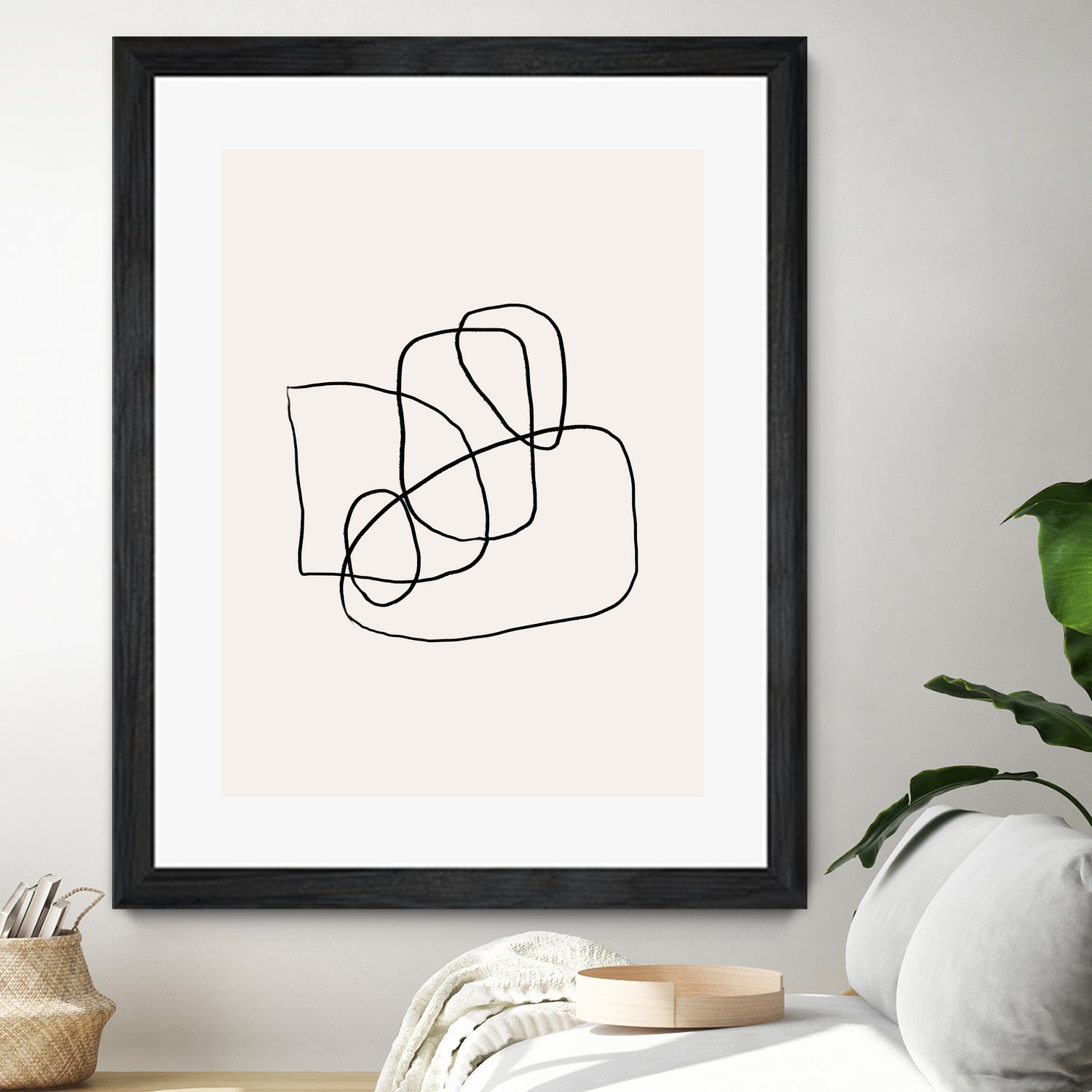 Simple lines by M Studio on GIANT ART - black linear