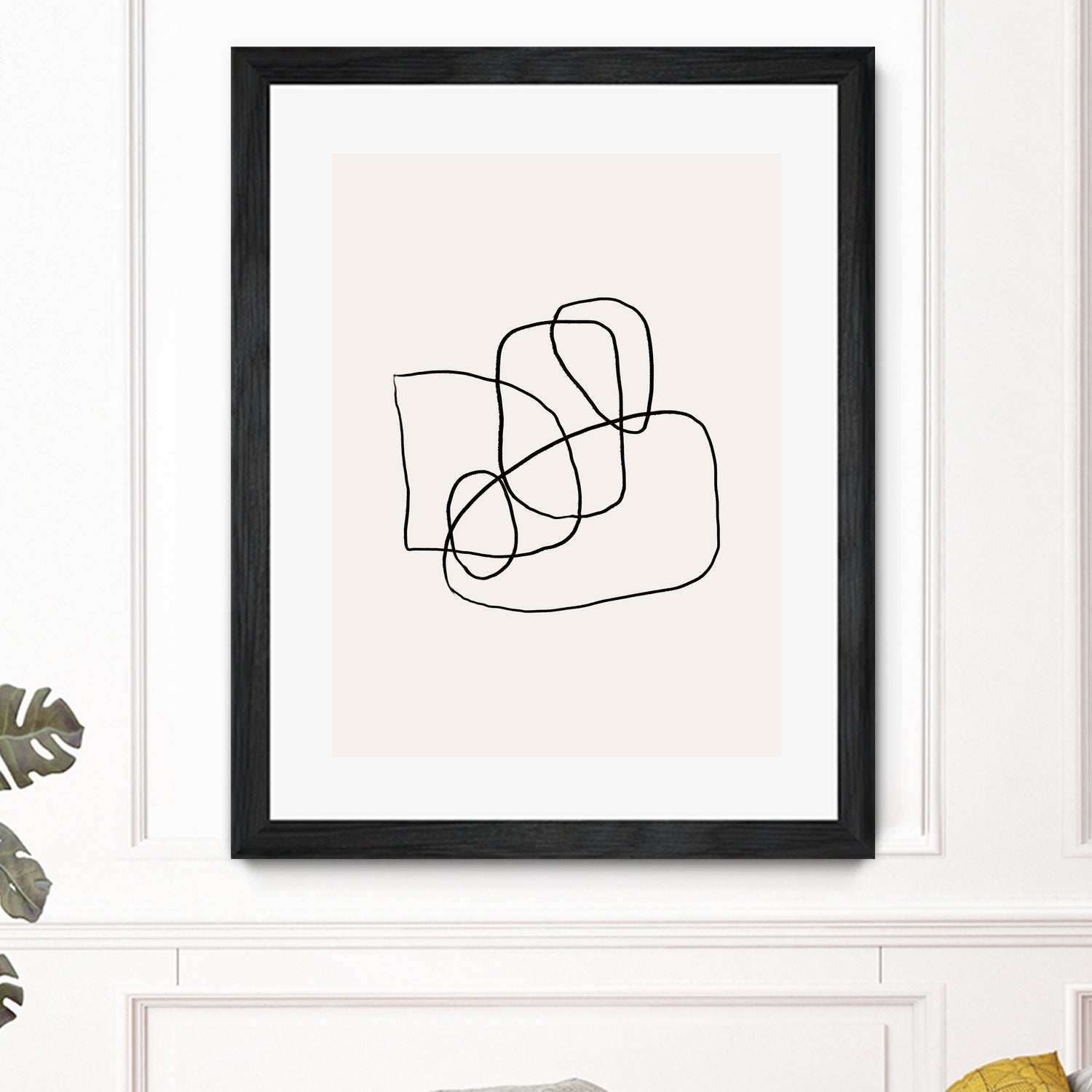 Simple lines by M Studio on GIANT ART - black linear