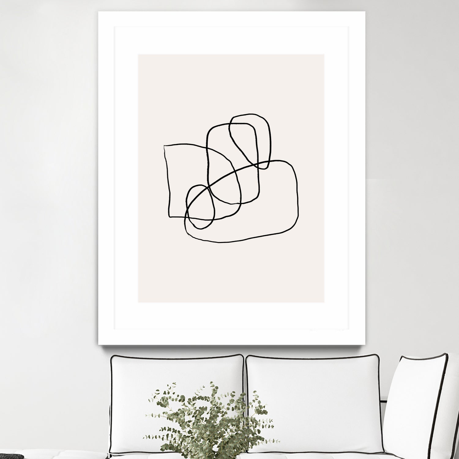 Simple lines by M Studio on GIANT ART - black linear
