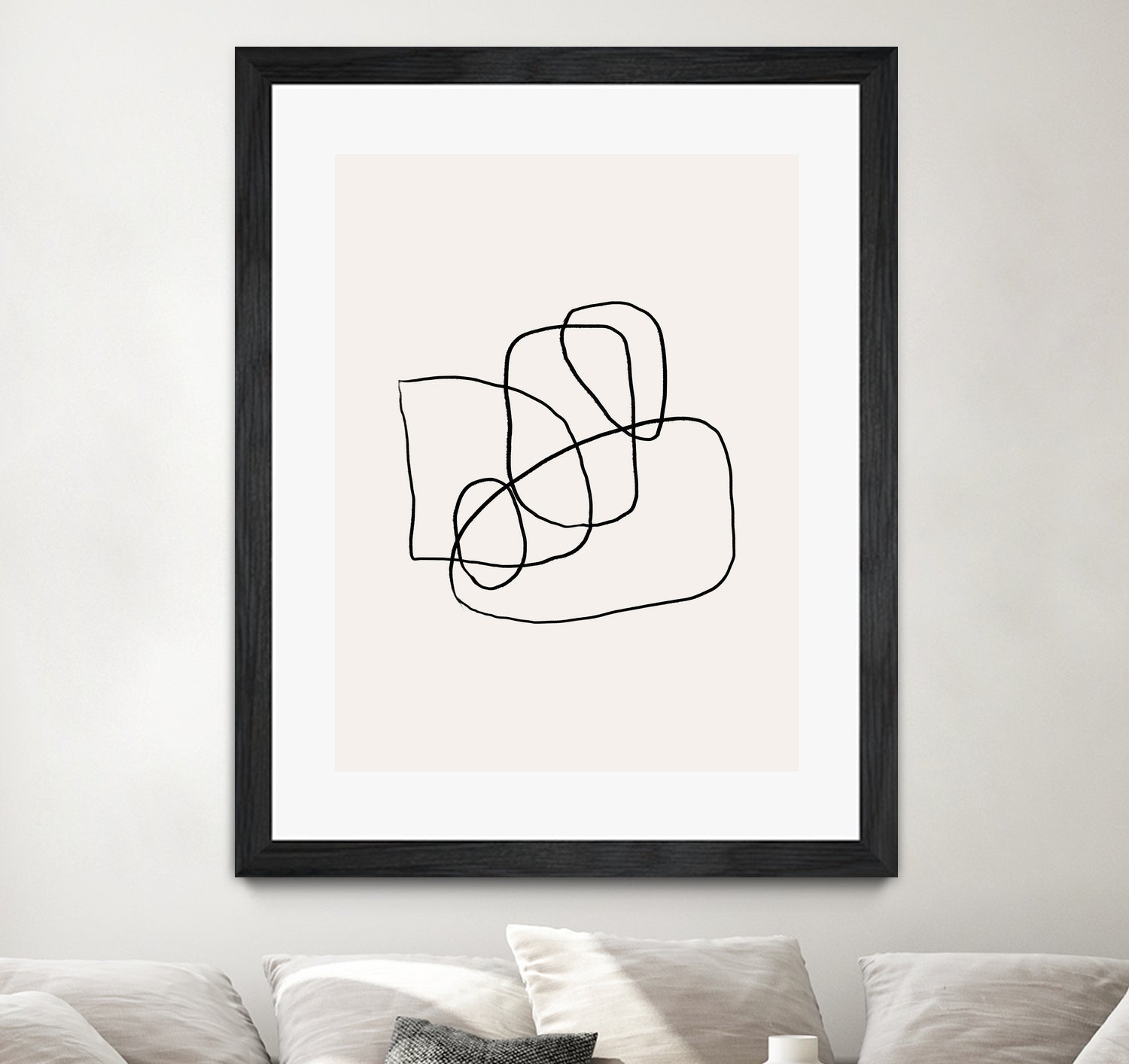 Simple lines by M Studio on GIANT ART - black linear