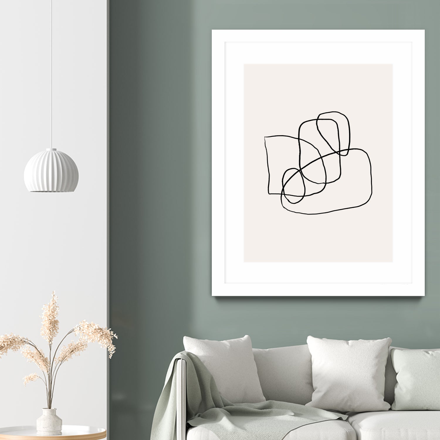 Simple lines by M Studio on GIANT ART - black linear