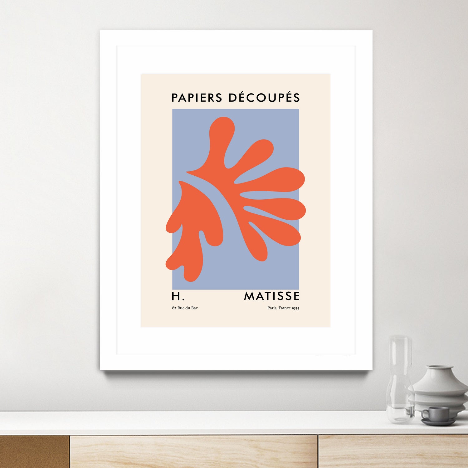 Papiers Découpés VII by M Studio on GIANT ART - orange minimalist
