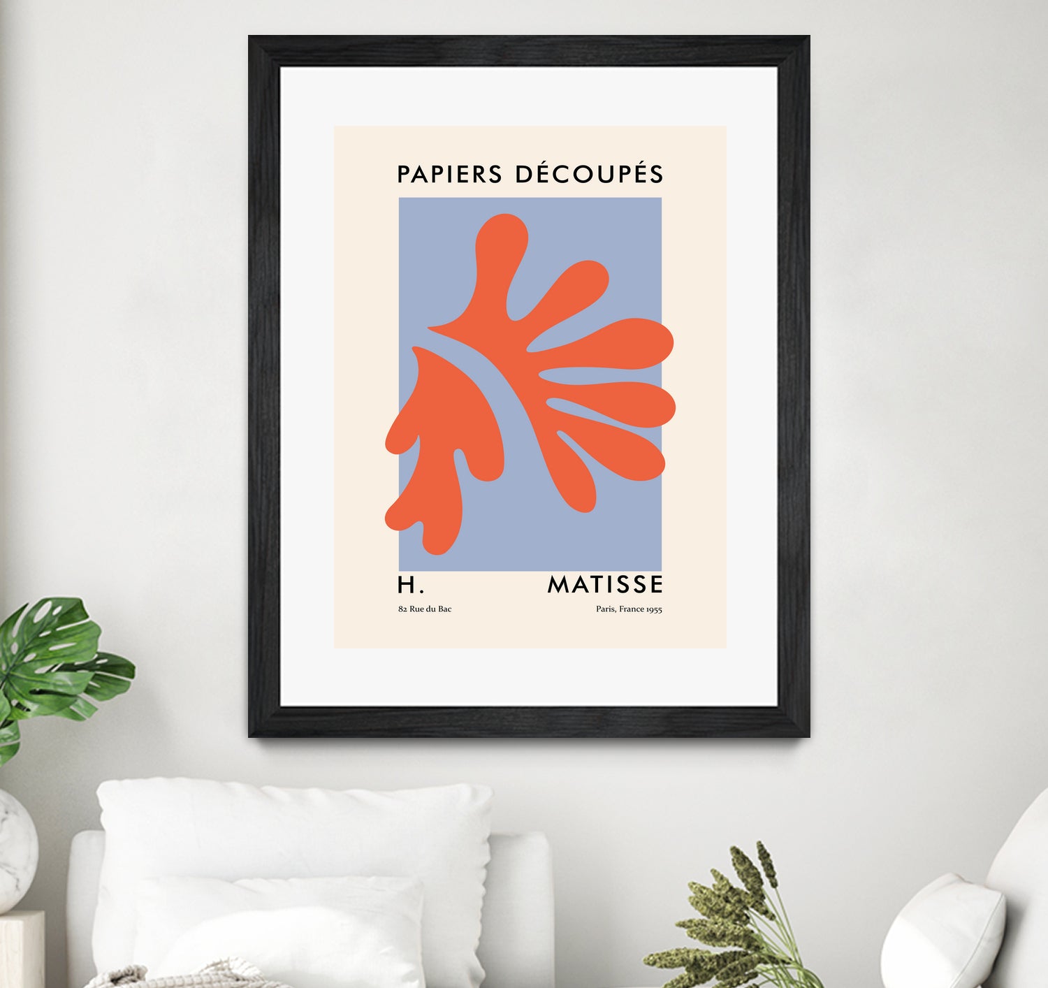 Papiers Découpés VII by M Studio on GIANT ART - orange minimalist