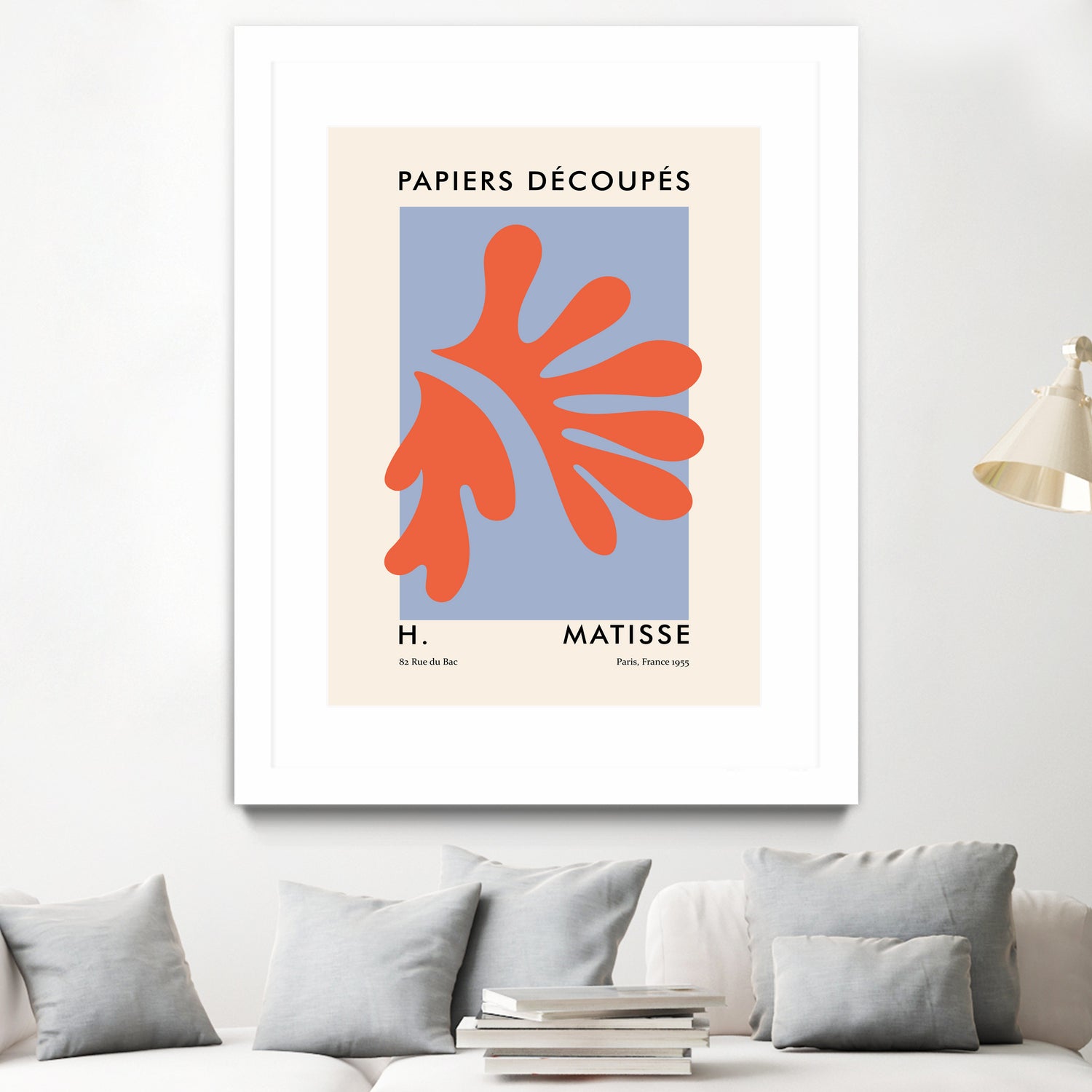 Papiers Découpés VII by M Studio on GIANT ART - orange minimalist