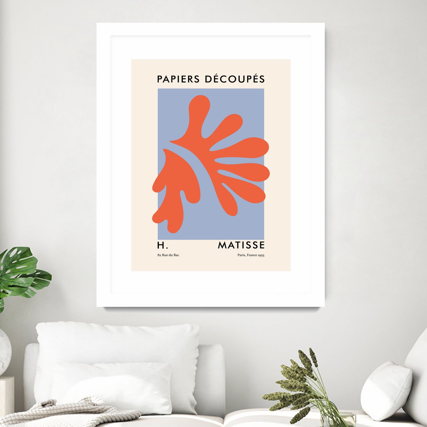 Papiers Découpés VII by M Studio on GIANT ART - orange minimalist