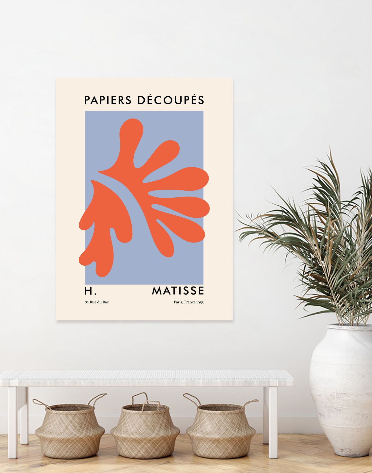 Papiers Découpés VII by M Studio on GIANT ART - orange minimalist