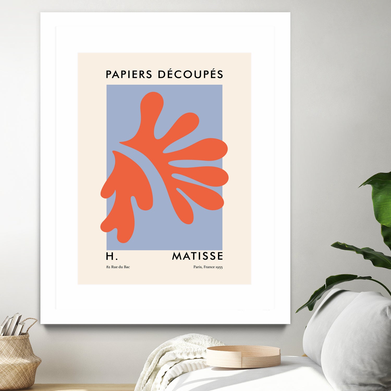 Papiers Découpés VII by M Studio on GIANT ART - orange minimalist