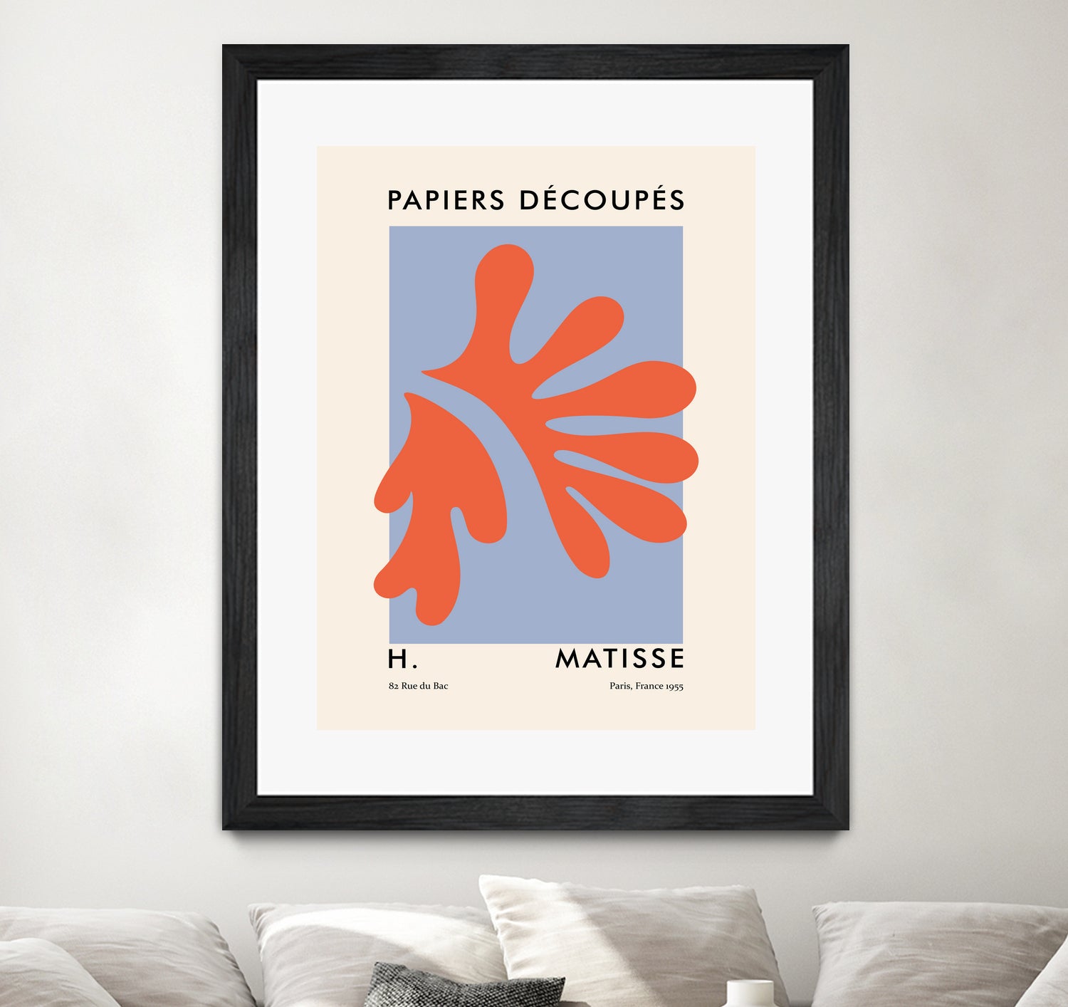 Papiers Découpés VII by M Studio on GIANT ART - orange minimalist