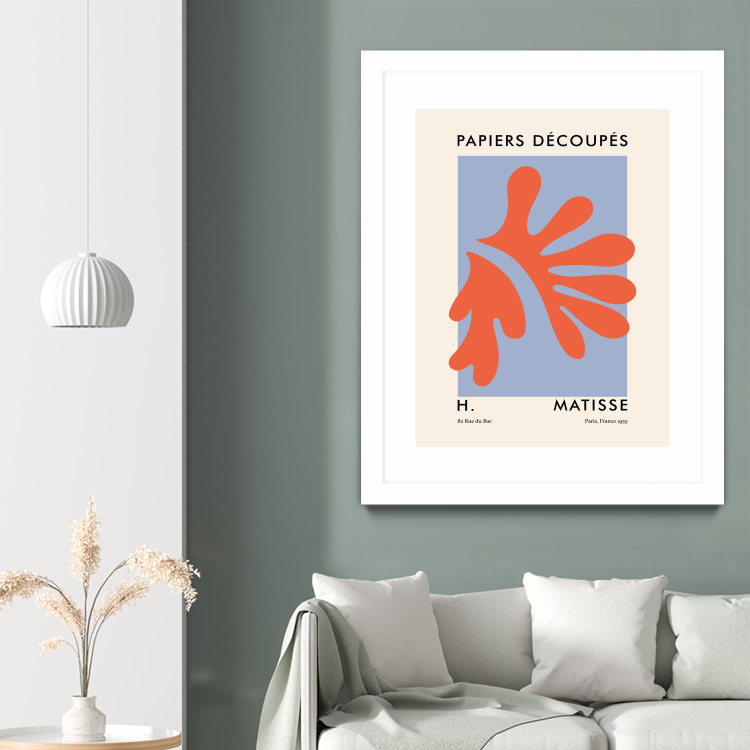 Papiers Découpés VII by M Studio on GIANT ART - orange minimalist