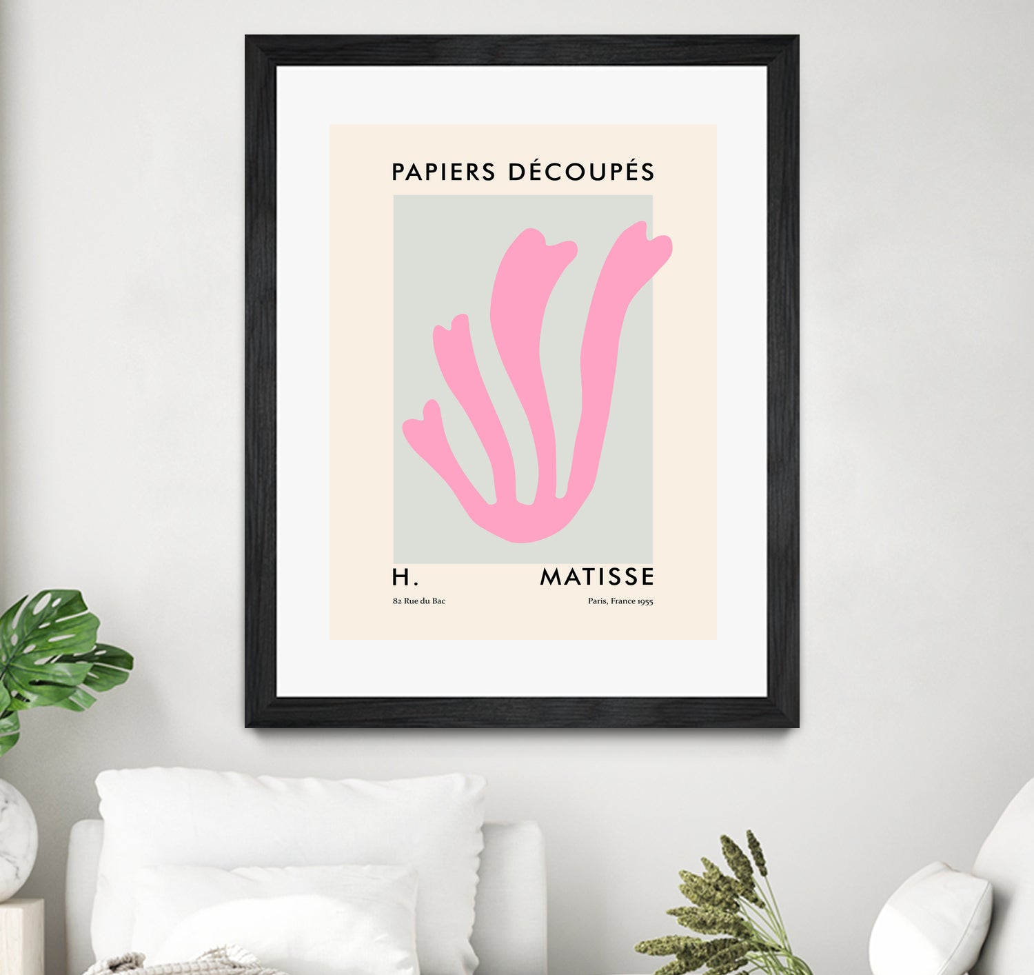 Papiers Découpés V by M Studio on GIANT ART - pink scandinavian