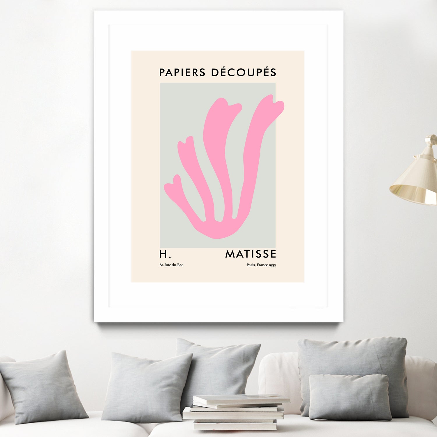 Papiers Découpés V by M Studio on GIANT ART - pink scandinavian
