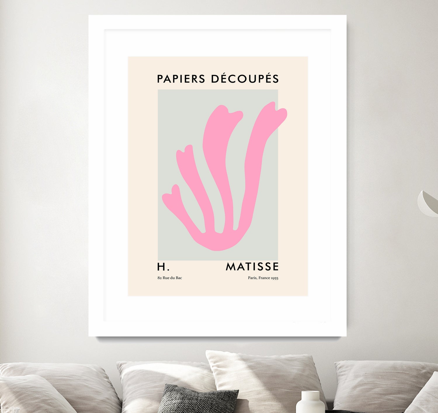 Papiers Découpés V by M Studio on GIANT ART - pink scandinavian