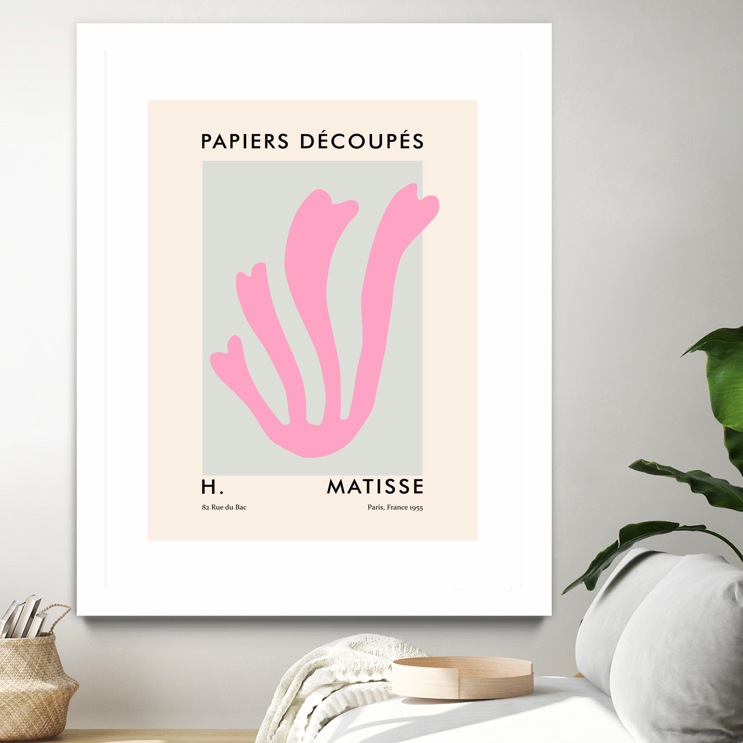 Papiers Découpés V by M Studio on GIANT ART - pink scandinavian