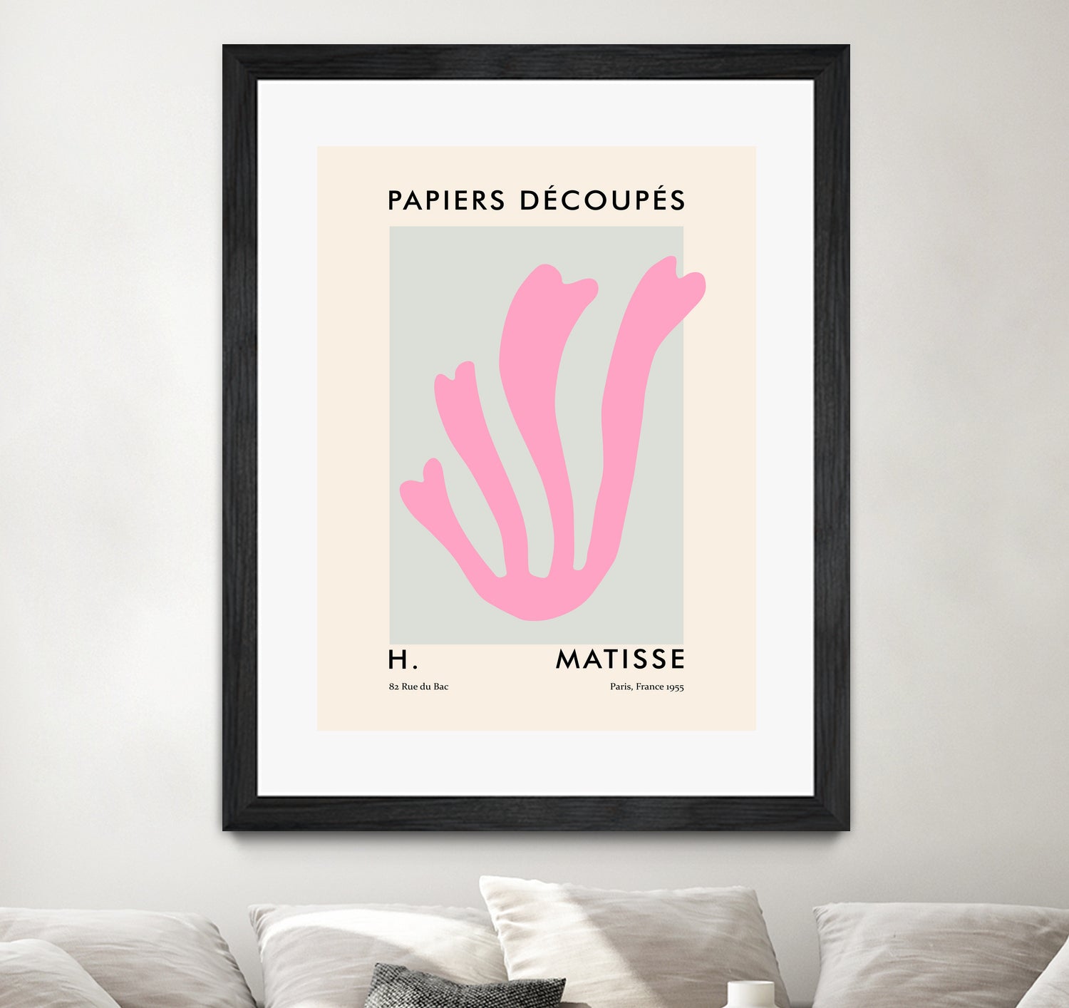 Papiers Découpés V by M Studio on GIANT ART - pink scandinavian