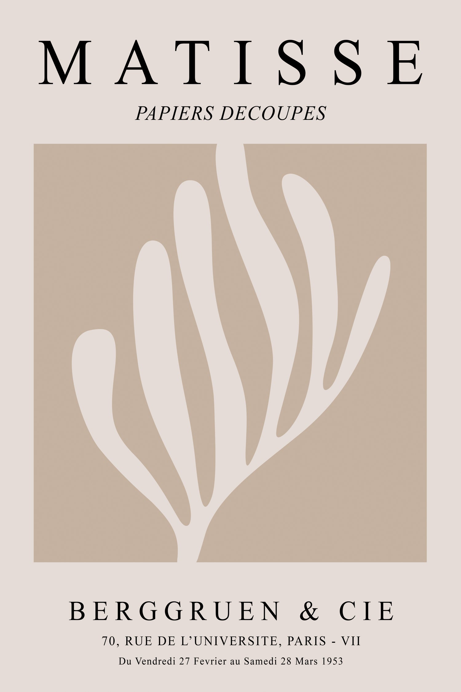 Beige Cut Outs by Matisse on GIANT ART