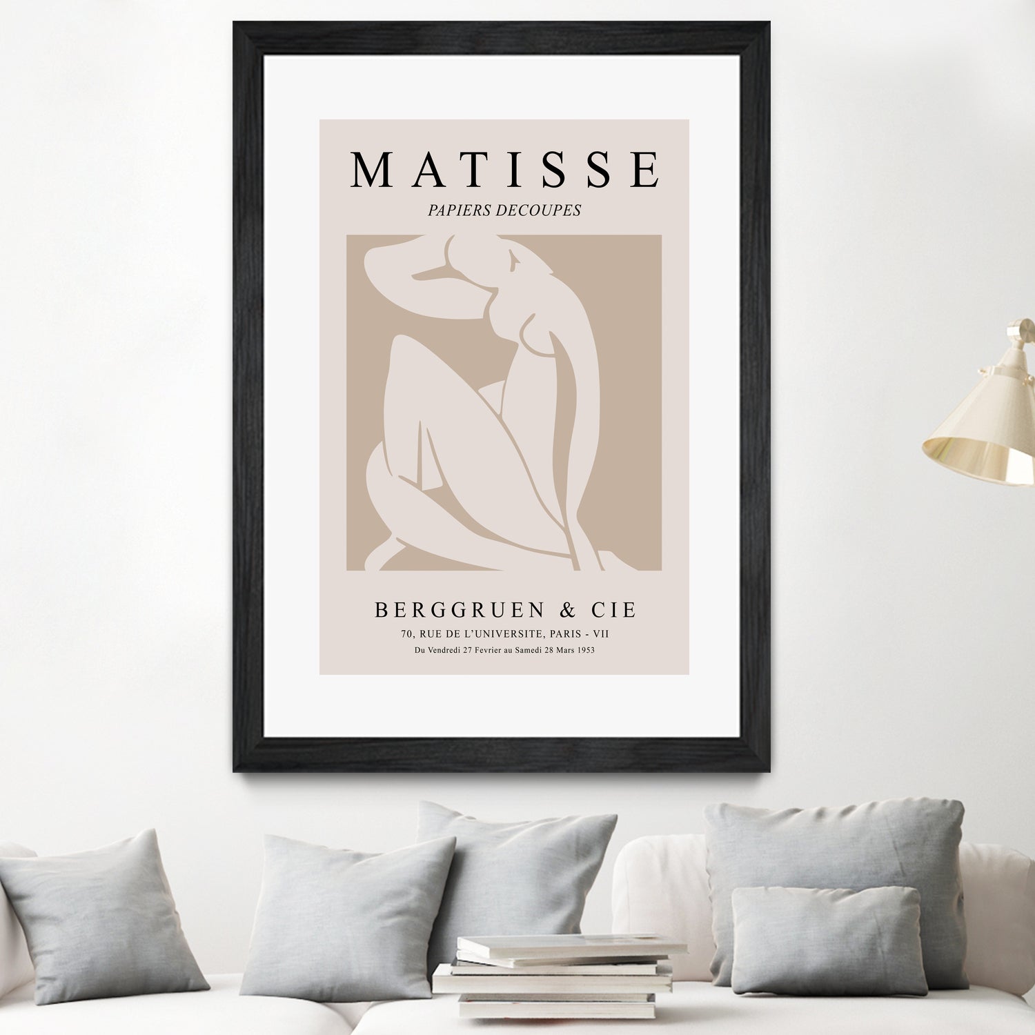 Nude Figure, Beige by M Studio on GIANT ART - beige