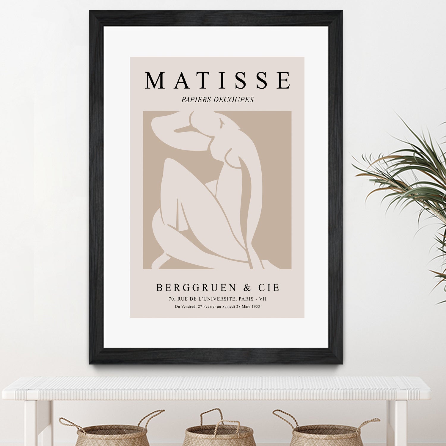 Nude Figure, Beige by M Studio on GIANT ART - beige