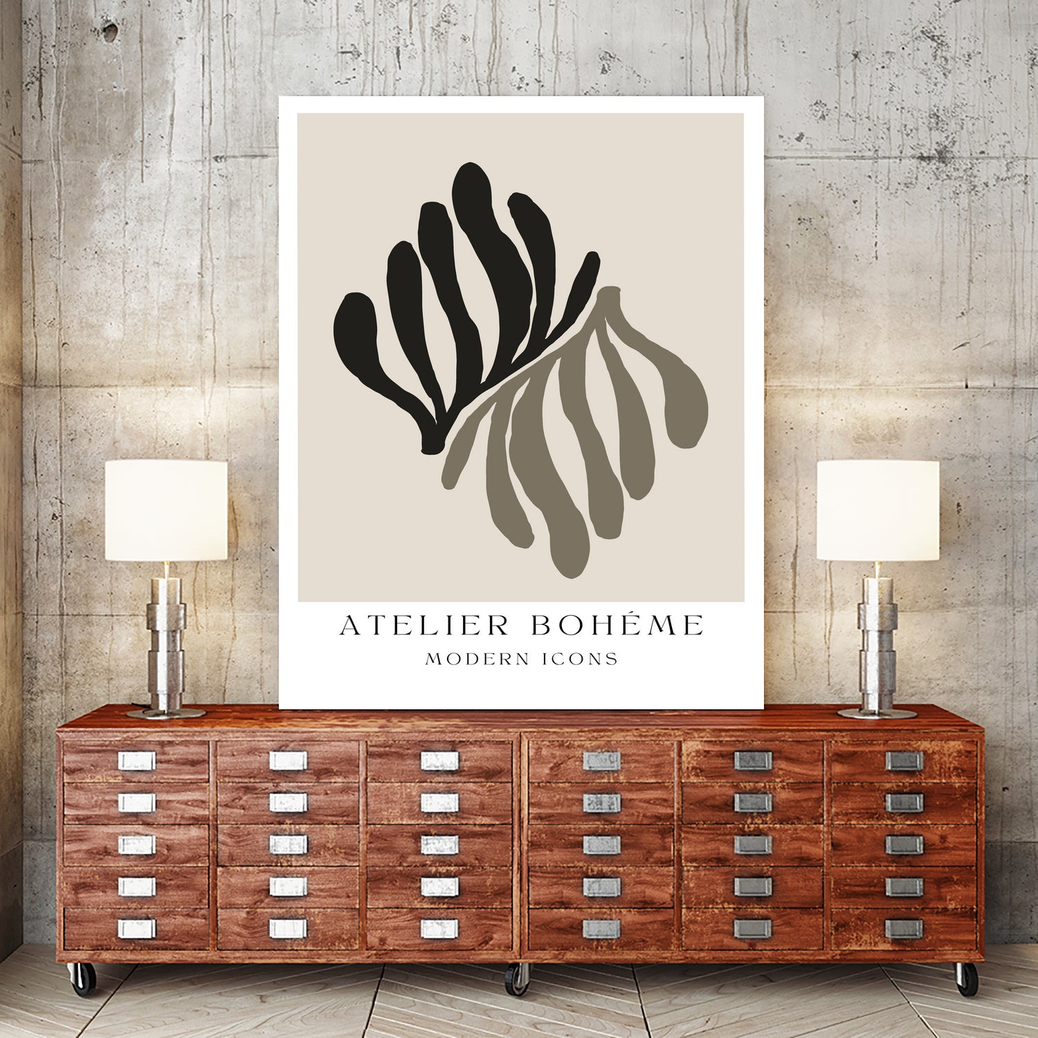 Atelier Bohème No.1 by M Studio on GIANT ART - beige scandinavian