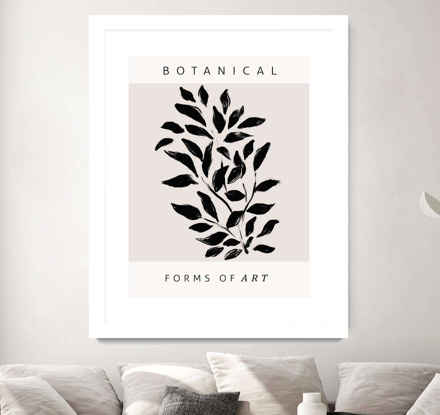 Forms of Art by M Studio on GIANT ART - beige botanical