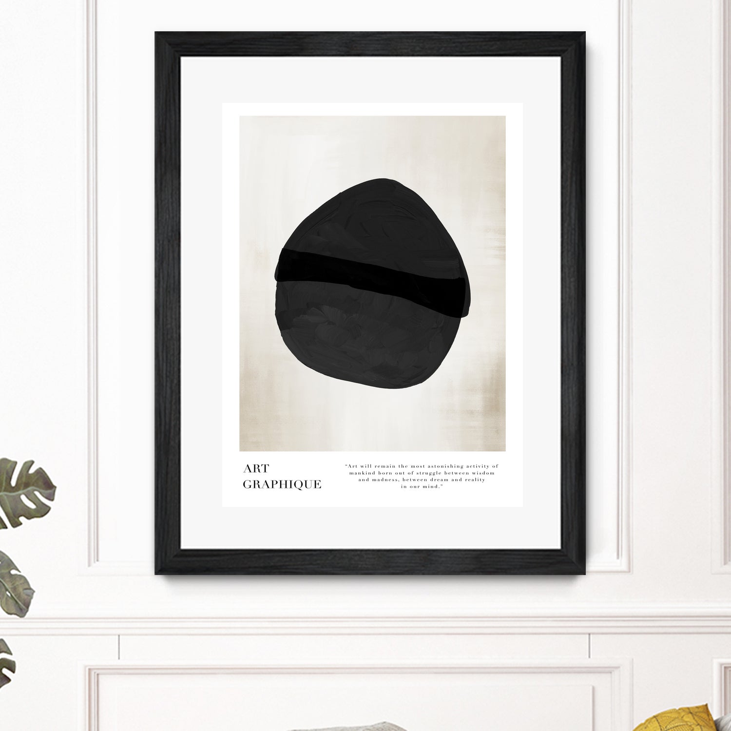 Art Graphique by M Studio on GIANT ART - beige minimalist