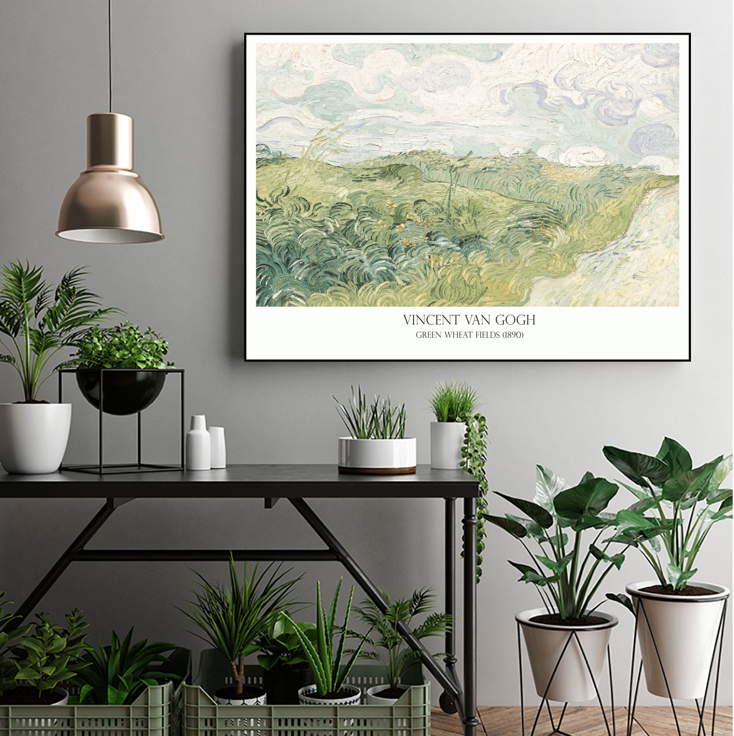 Green Wheat fields by Vincent Van Gogh on GIANT ART