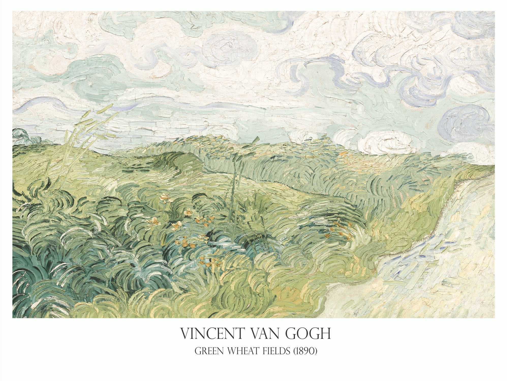 Green Wheat fields by Vincent Van Gogh on GIANT ART