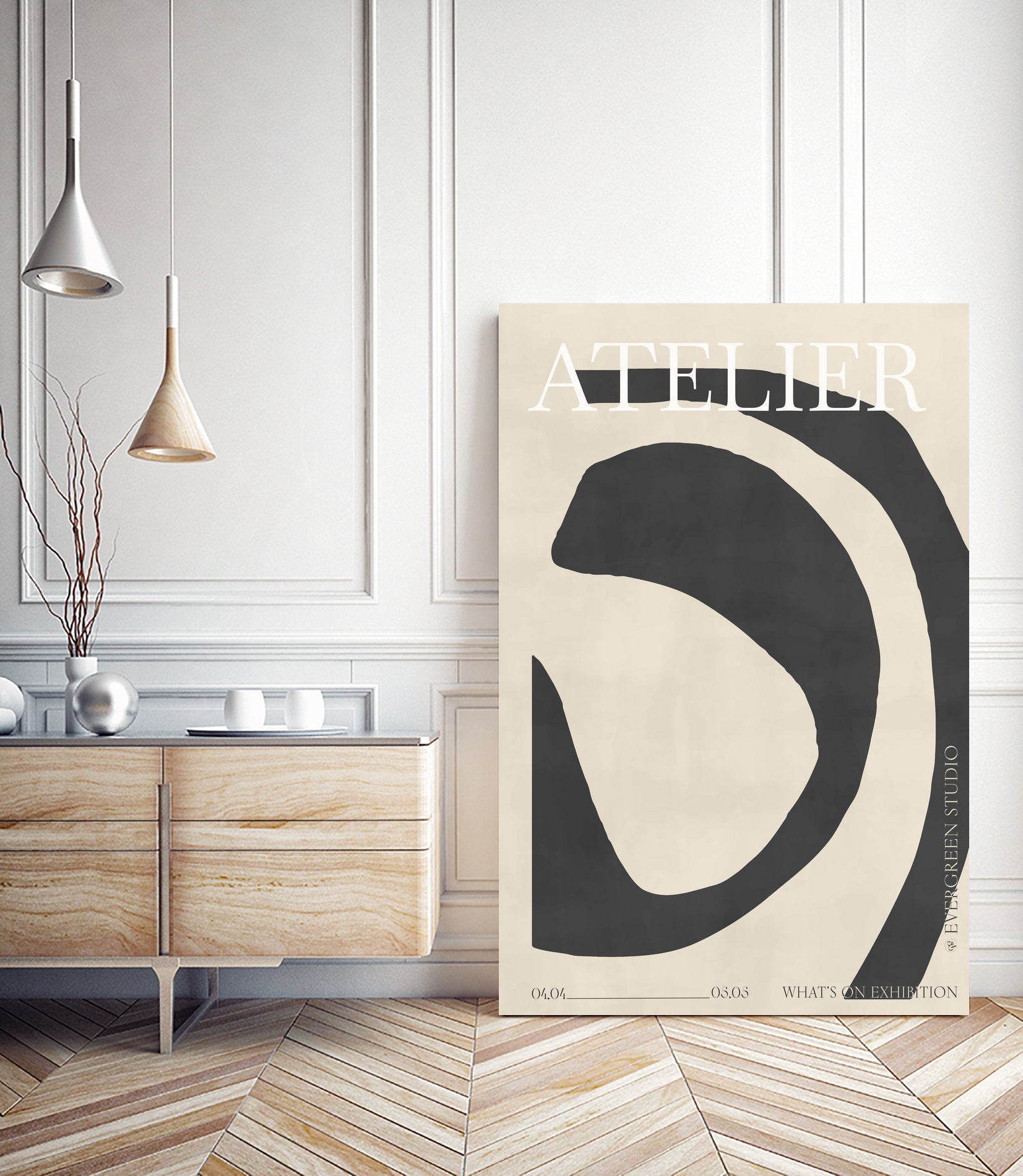 L'Atelier by M Studio on GIANT ART - beige scandinavian