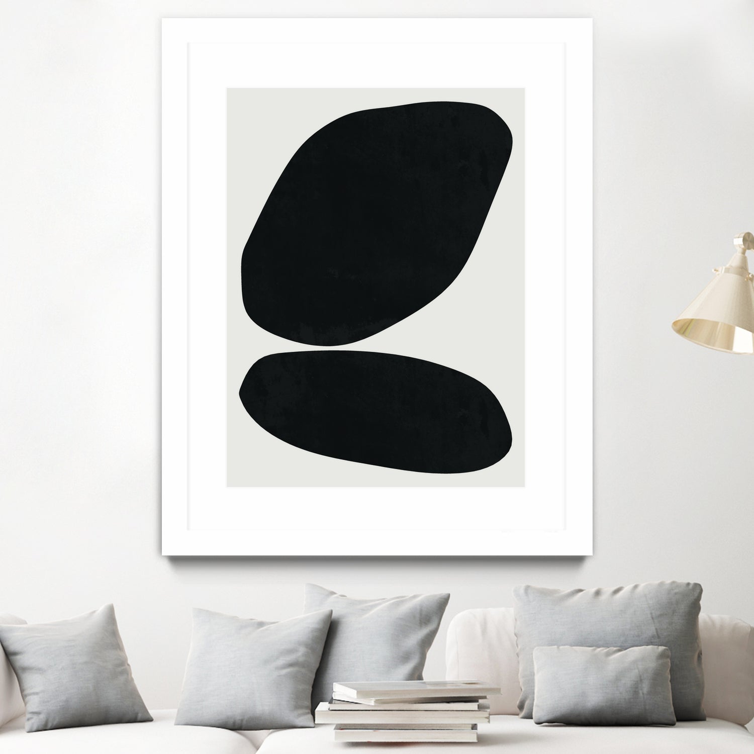 Black Abstract II by M Studio on GIANT ART - black scandinavian