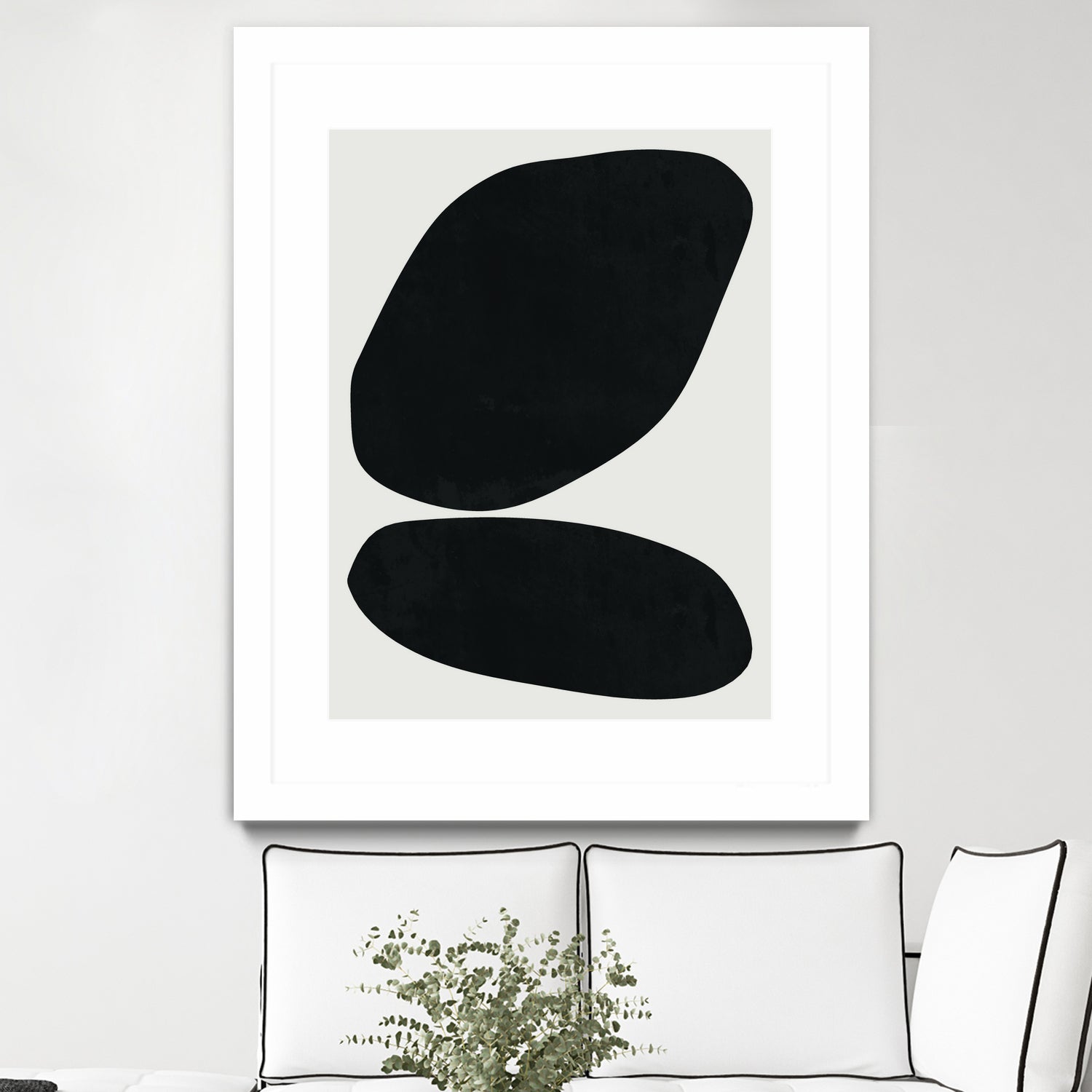 Black Abstract II by M Studio on GIANT ART - black scandinavian