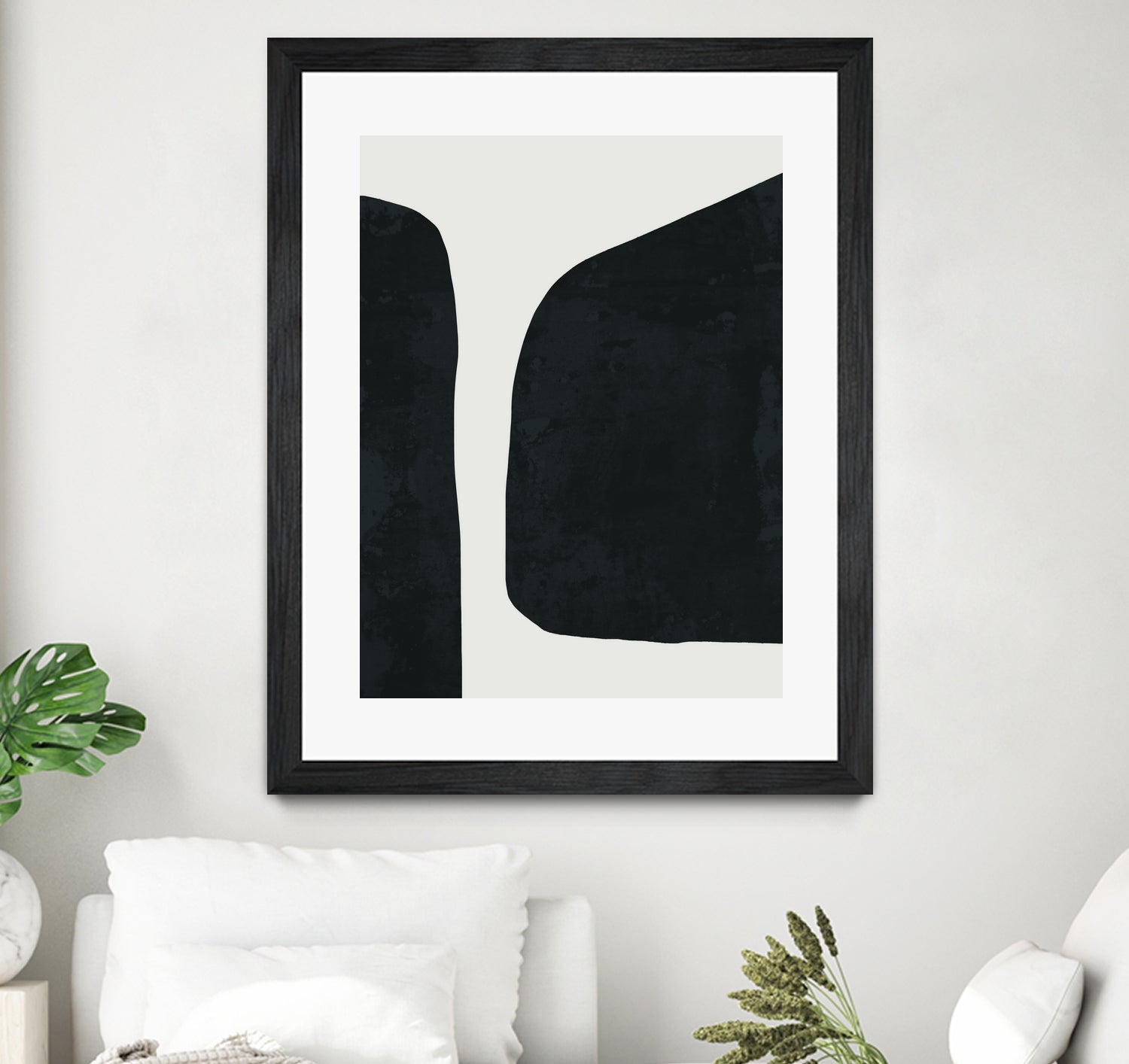 Black Abstract by M Studio on GIANT ART - black scandinavian