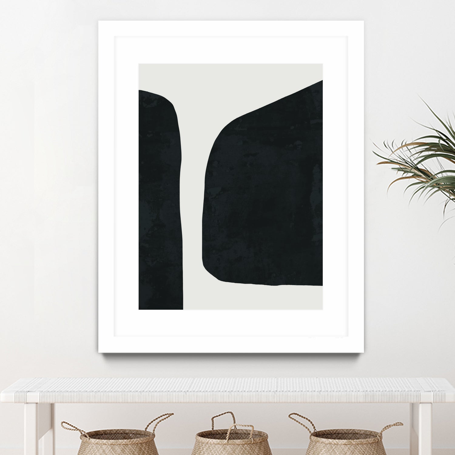 Black Abstract by M Studio on GIANT ART - black scandinavian
