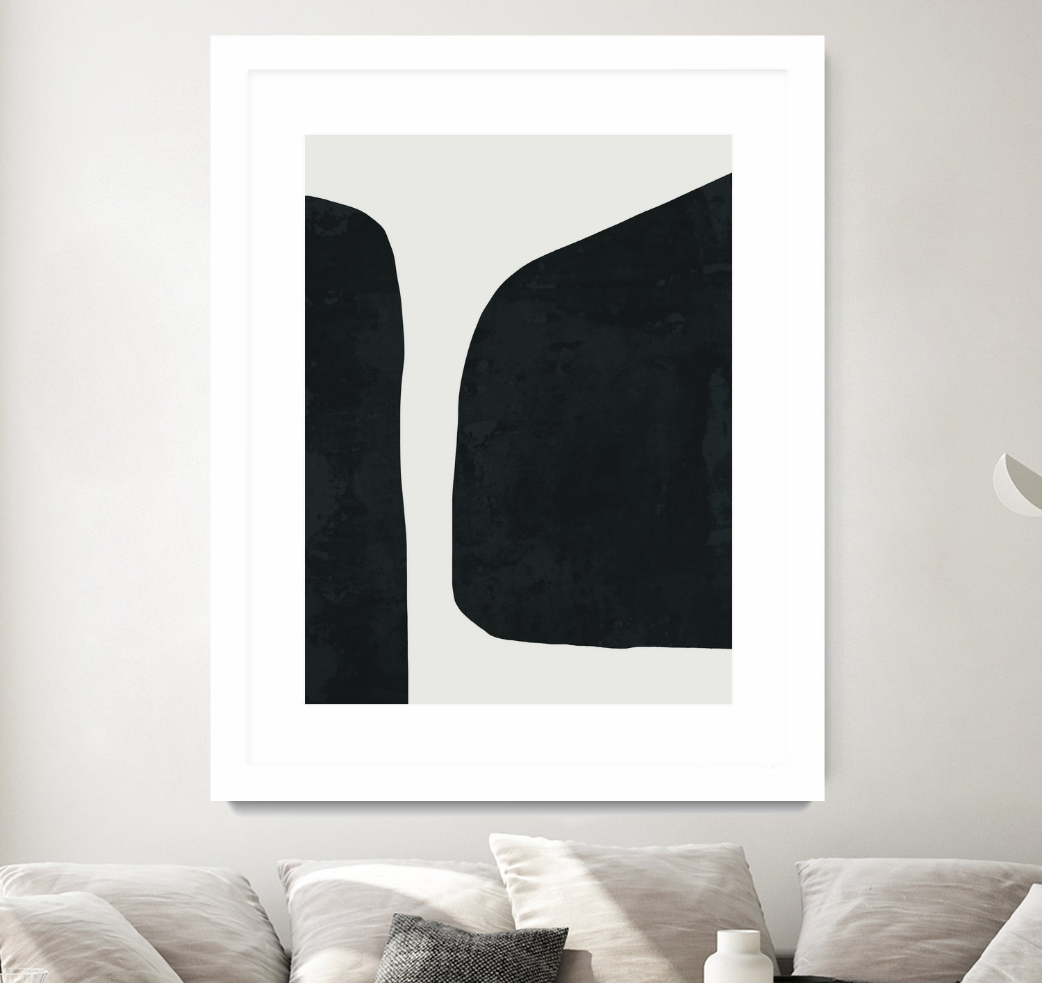Black Abstract by M Studio on GIANT ART - black scandinavian