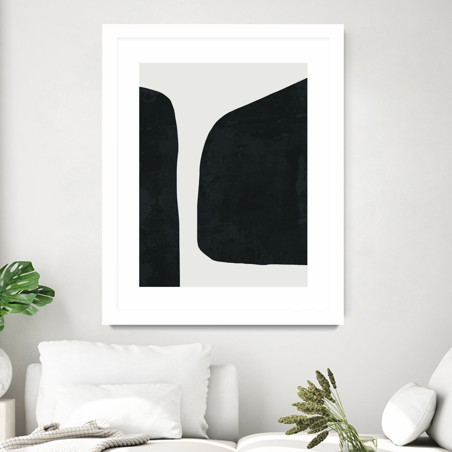 Black Abstract by M Studio on GIANT ART - black scandinavian