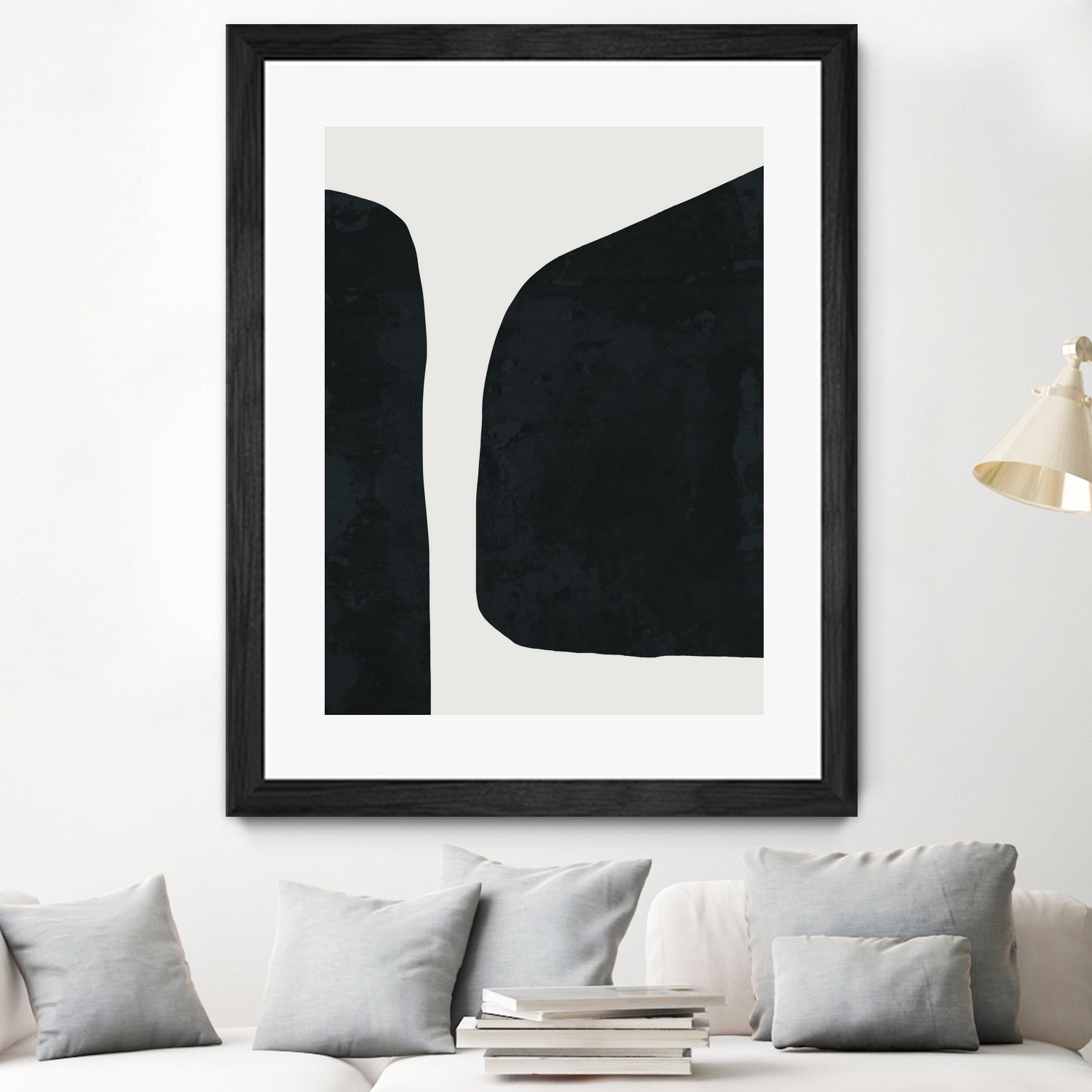 Black Abstract by M Studio on GIANT ART - black scandinavian