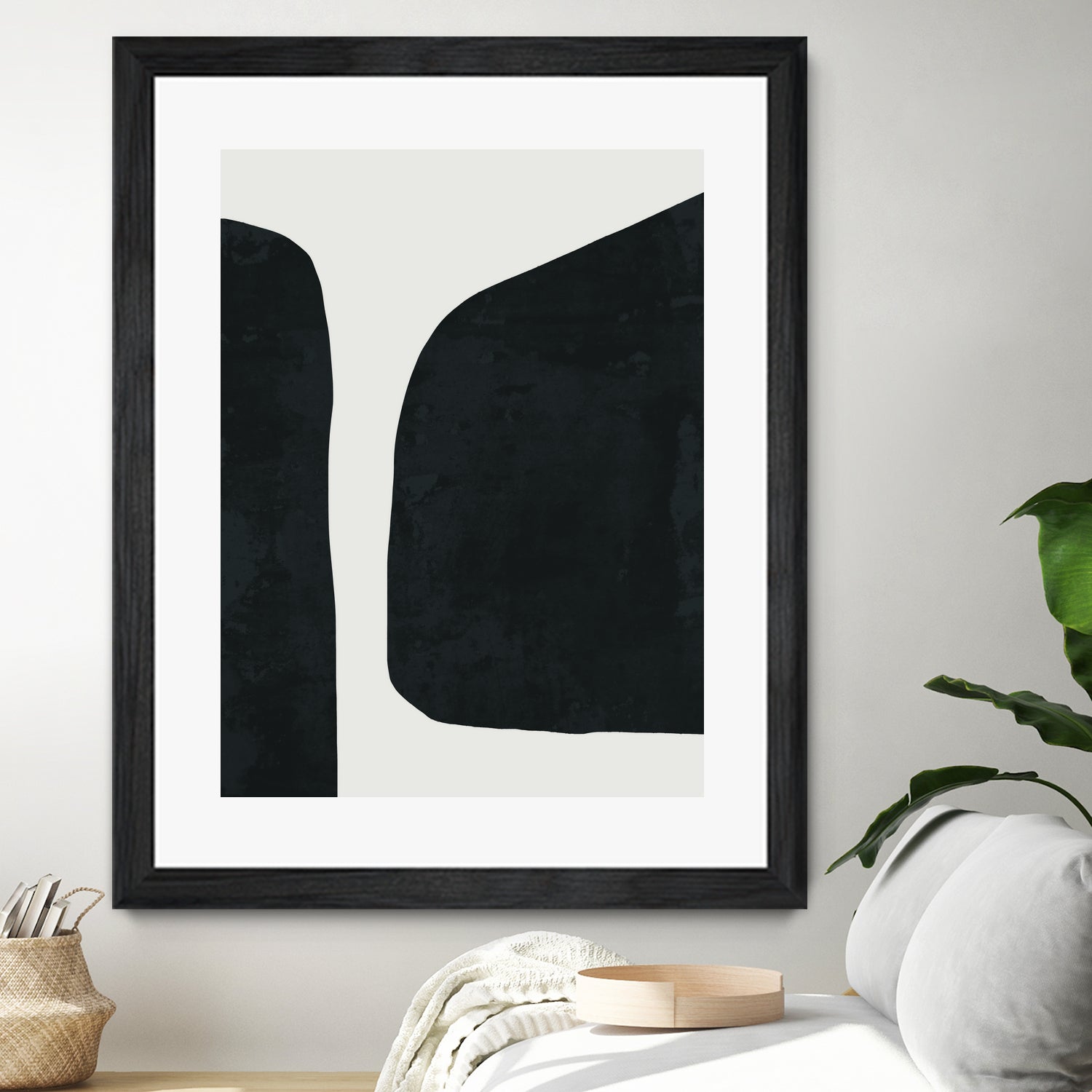 Black Abstract by M Studio on GIANT ART - black scandinavian